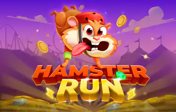 Hamster animado saltando diante de moedas douradas
